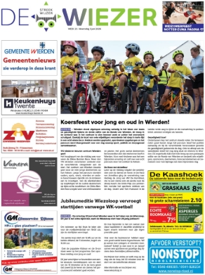 Voorpagina De Wiezer 3 juni