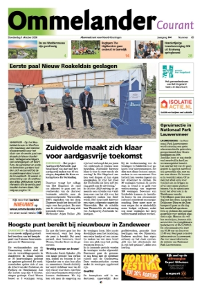 Voorpagina Ommelander Courant 1 oktober